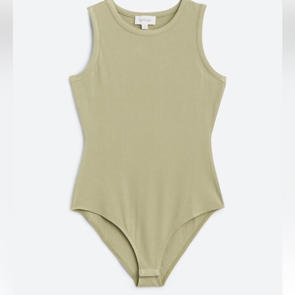 Heatherly Tops - HEATHERLY Olive Chana Knit Bodysuit - Size Large